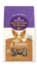 Wellness Old Mother Hubbard Classic P-Nuttier Baked Biscuit Treats for Dogs, Mini, 16 Ounce Bag