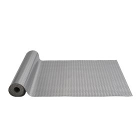 VEVOR Garage Floor Mat 4.9x19ft Vinyl Garage Flooring Roll Anti-Slide Diamond Texture Gray Garage Mats for Under Car 93 sqft Covering Space DIY P