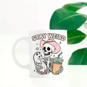 1PC Stay Weird Mug, Funny OCD Mug, Sarcastic Mug, Mental Health, Trending Mug, Gift For Her, Funny Gift,