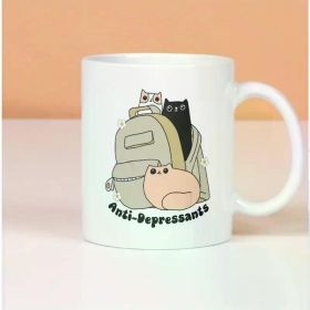 Antidepressant Cat Mug, Therapist Cat Owner Cup, Mental Health Mug, Funny Cat Cup, Cat Mom Mug, Cute Kitten Mug,