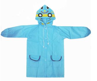 THC Thai Shop Funny Rain Coat (Option: Blue-M)