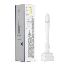 Electric Microneedle Derma Roller Pen with 15pcs Replacement Kit - Microneeding 0.25 mm Derma Roller Beauty Pen for Women Men Tools - Grey (Color: 140A)