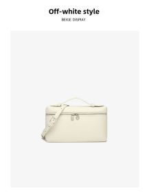 Crossbody Bag Simple Premium Feeling Bag Female Soft Leather Texture Handbag Fashion Commuter Shoulder Bag Minimalist Style Women's Bag (Color: beige)