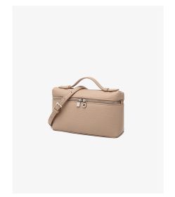 Crossbody Bag Simple Premium Feeling Bag Female Soft Leather Texture Handbag Fashion Commuter Shoulder Bag Minimalist Style Women's Bag (Color: Khaki)