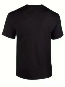 School Health Squad Graphic Tee, 100% Knit Fabric, Short Sleeve, Round Neck, Geometric Pattern, (Color: pureBlack, size: XXL_pure)